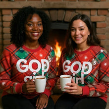 Load image into Gallery viewer, GOD&#39;s girl Christmas Sweatshirt
