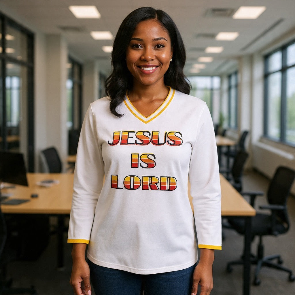 JESUS IS LORD Jersey Long Sleeve Shirt