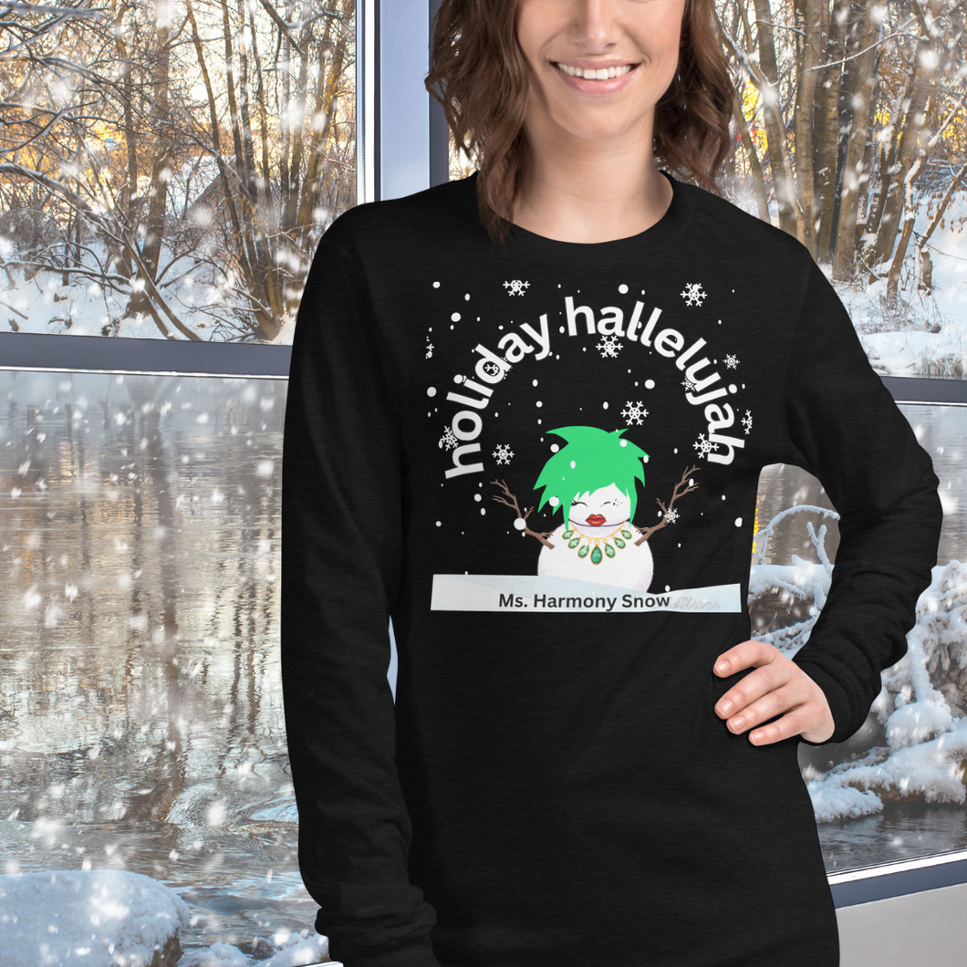 Neapolitan Christmas Choir Ms. Harmony Snow! Long Sleeve Tee! Long Sleeve Tee