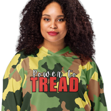 Load image into Gallery viewer, Power to TREAD  oversized jersey sweatshirt
