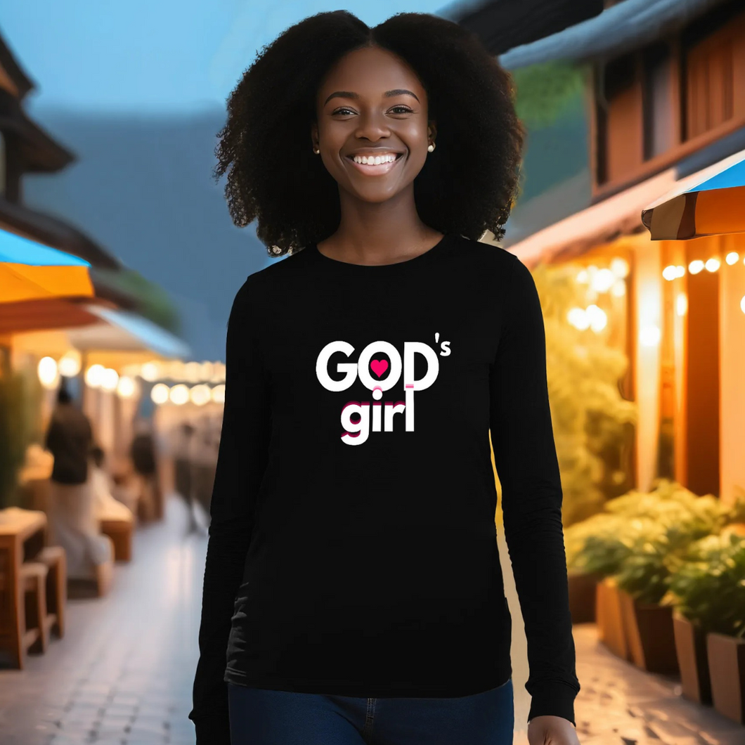 GODs Girl Crew Neck Long Sleeve T-shirts