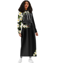 Load image into Gallery viewer, SheThrivor Mantra Long Hooded Dress
