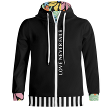 Load image into Gallery viewer, LOVE IS... Full Zip Turtleneck Hoodie Jacket
