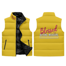 Load image into Gallery viewer, Blessed Beyond Measure Zip Up Puffer Vest
