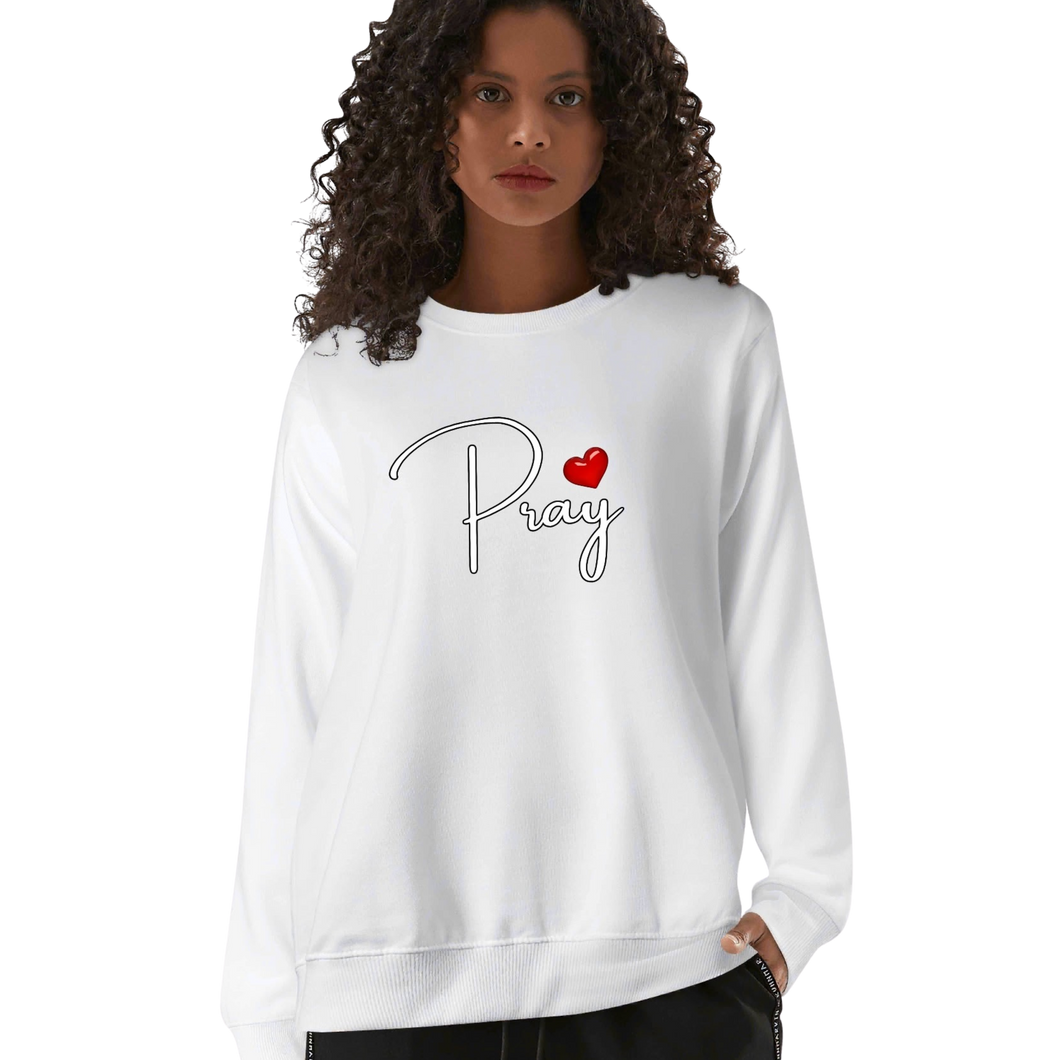 Pray Cotton Sweatshirt