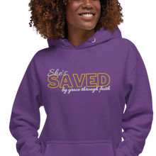 Load image into Gallery viewer, She&#39;s Saved - Embroidered Hoodie
