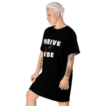Load image into Gallery viewer, THRIVE is my VIBE Tee-shirt dress
