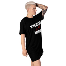 Load image into Gallery viewer, THRIVE is my VIBE Tee-shirt dress
