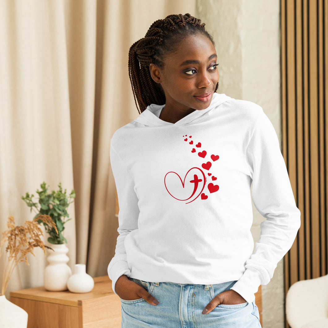 Smile-Hooded Long Sleeve T-Shirts