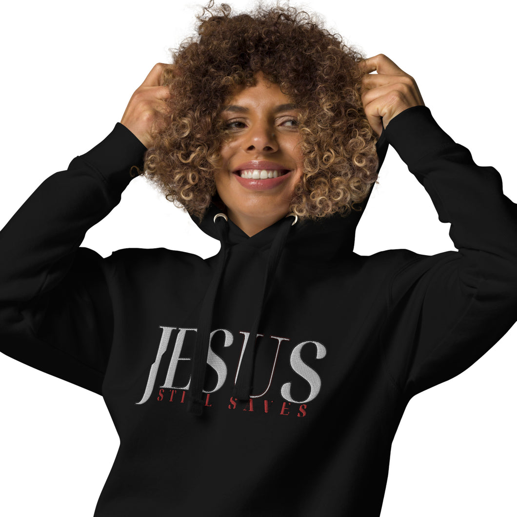 JESUS Still Saves Embroidered Hoodie