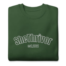 Load image into Gallery viewer, SheThrivor Premium  Embroidered Sweatshirt
