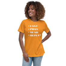 Load image into Gallery viewer, Fast Pray Read Repeat Relaxed T-Shirt
