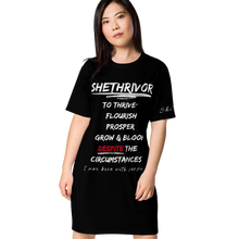 Load image into Gallery viewer, SHETHRIVOR Tee-shirt dress
