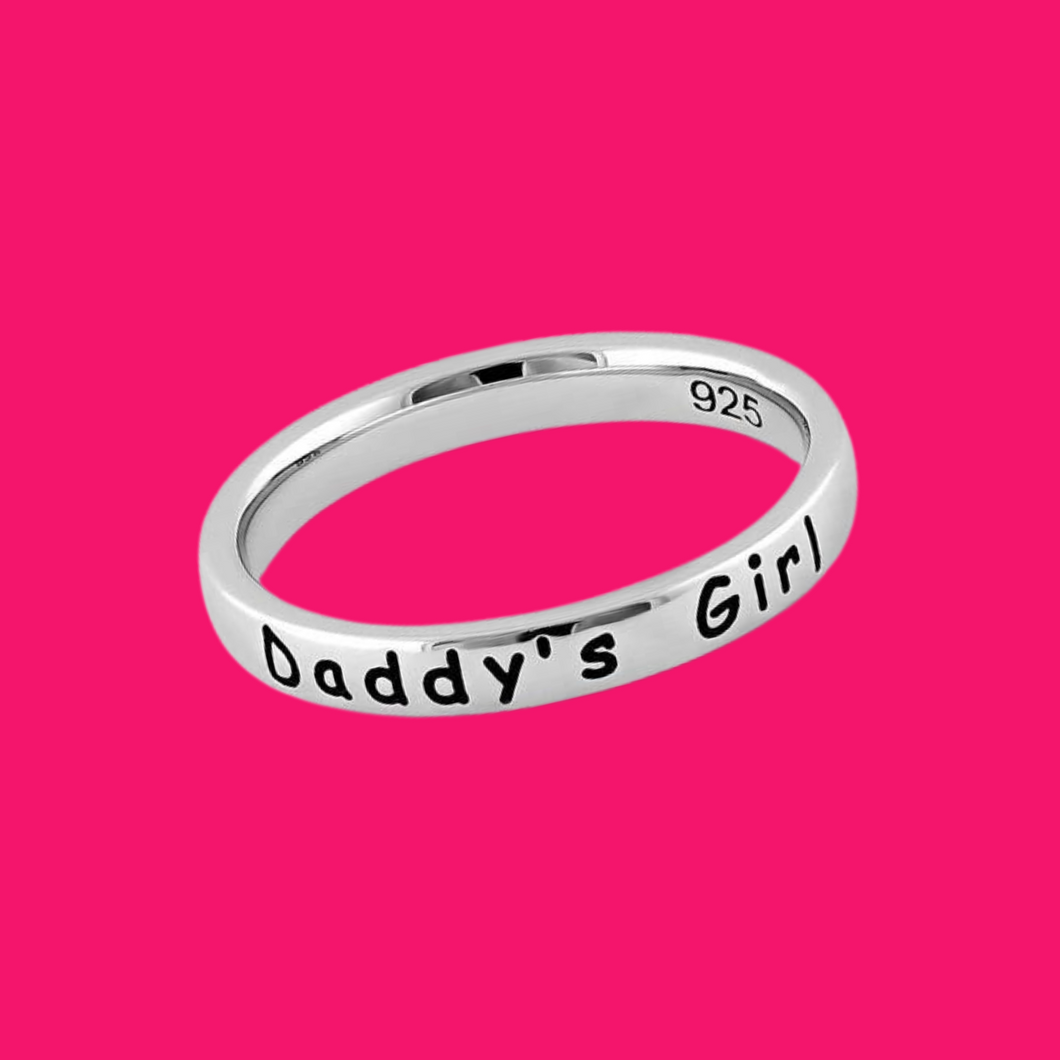 Daddy's Girl Sterling Silver Ring